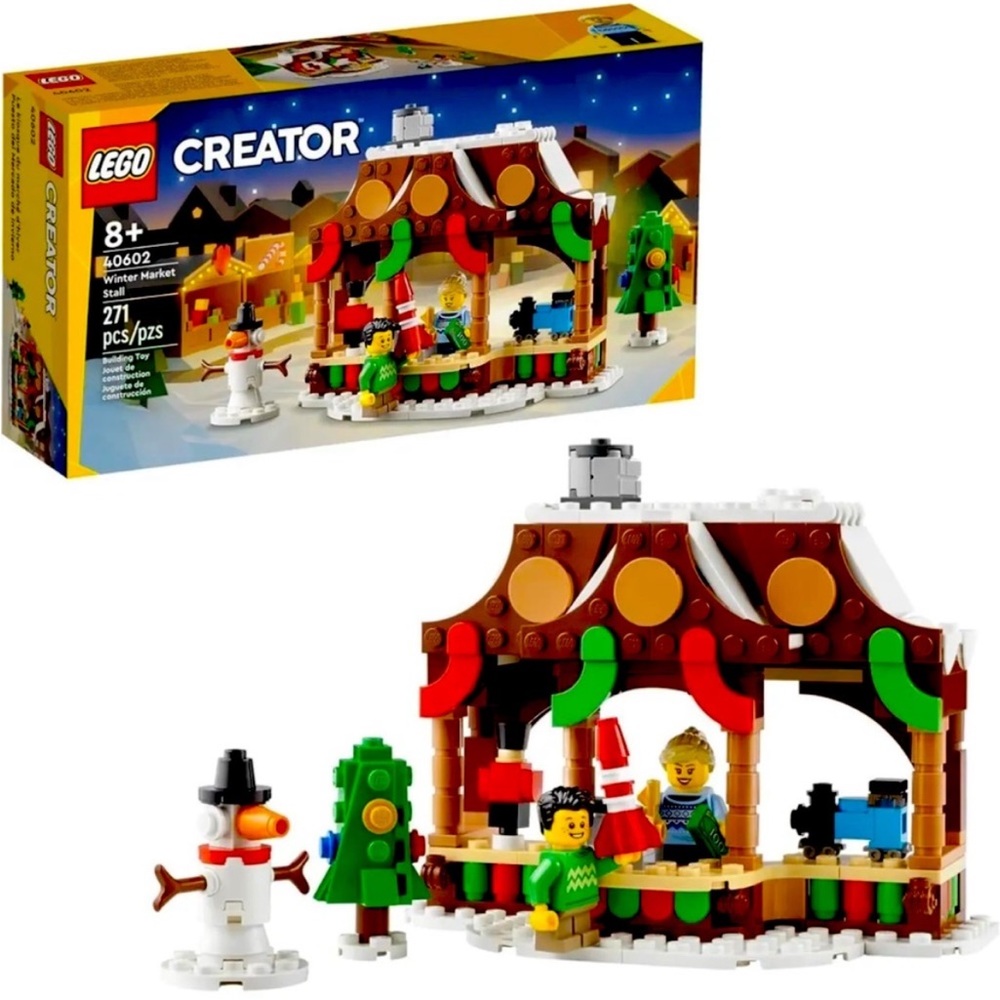 LEGO 40602 Creator Winter Market Stall Exclusive Holidays Set, 271 Piece, NIB